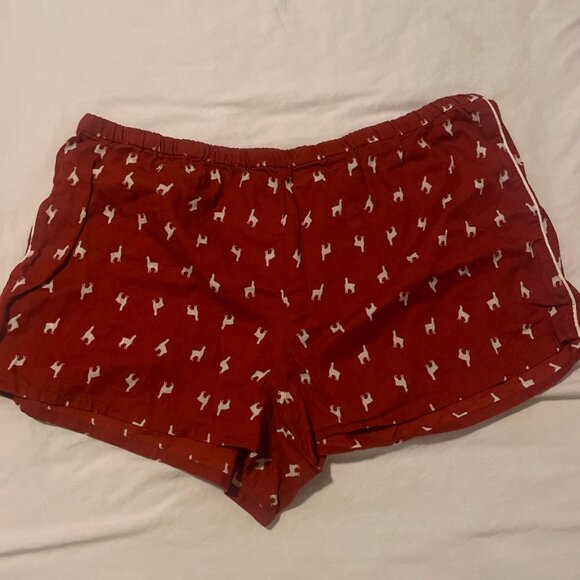 Llama Alpaca Holiday Sleep Pajama Artsy Hipster Hippie Lounge Comfy Hip Shorts - Picture 2 of 5